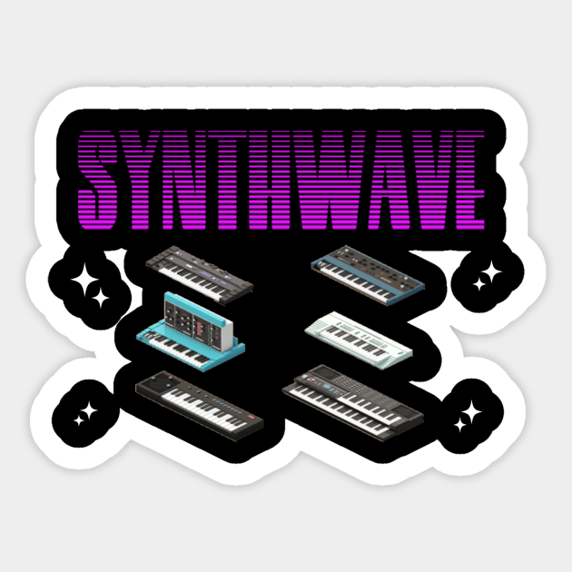 Synthwave Sticker by ChaseTM5